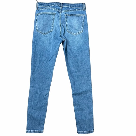 Topshop Moto Jamie Blue Skinny Jeans W 32 - Picture 3 of 6